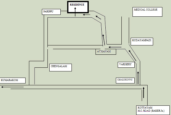 Location Map,Backwater heritage homestay,Kumarakom